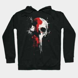 Skull drop paint effect Hoodie